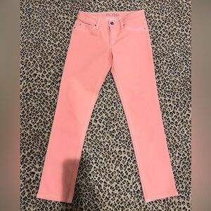 DL 1961 Angel mid-rise skinny ankle orange jeans size 27